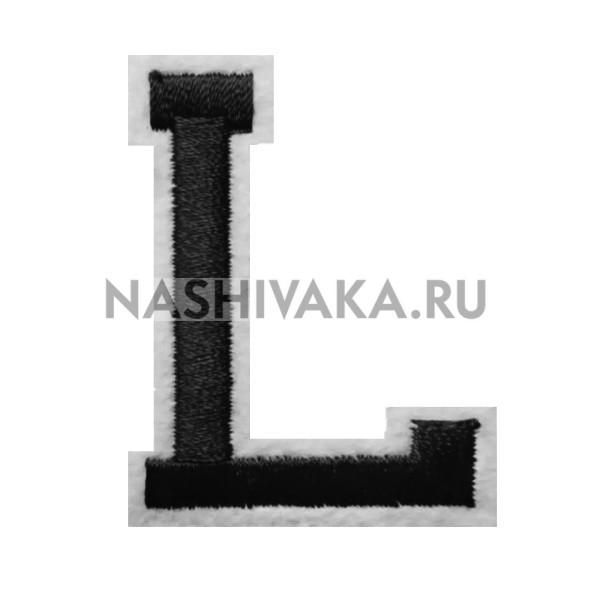 Нашивка Буква "L" (200207), 50х40мм