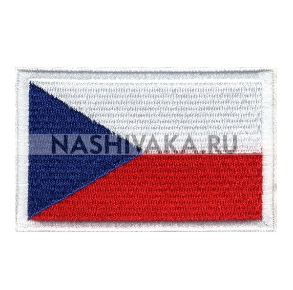 Нашивка Флаг Чехии (202394), 50х80мм
