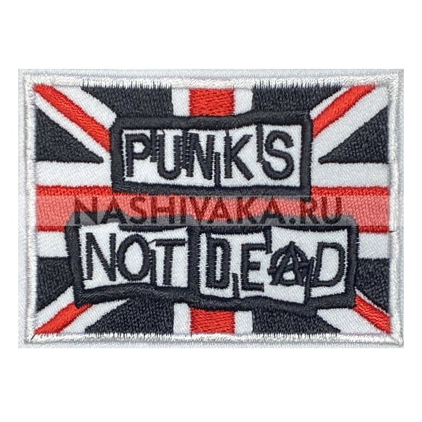 Нашивка Punks Not Dead (201447), 55х75мм