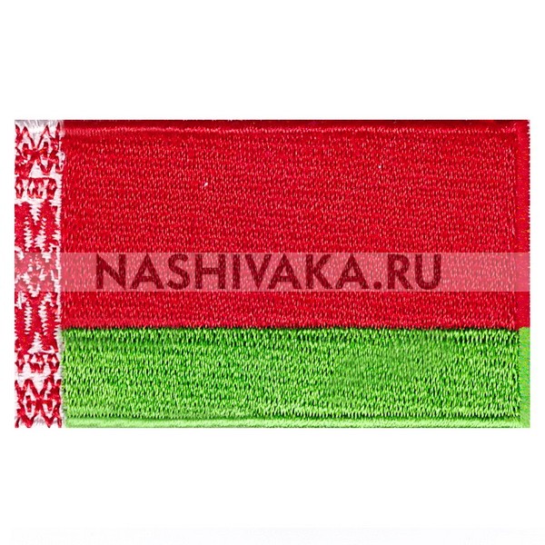 Нашивка Флаг Беларуси (201105), 38х64мм