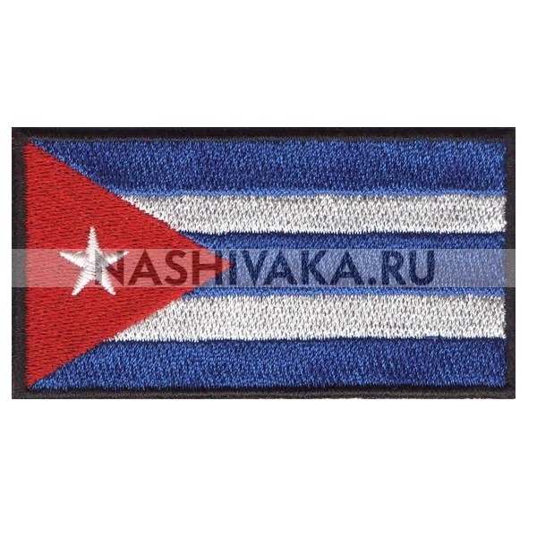 Нашивка Флаг Кубы (200321), 40х75мм