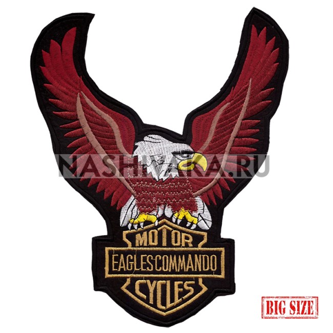 Нашивка Орел - Eagles Commando (201028), 230х190мм