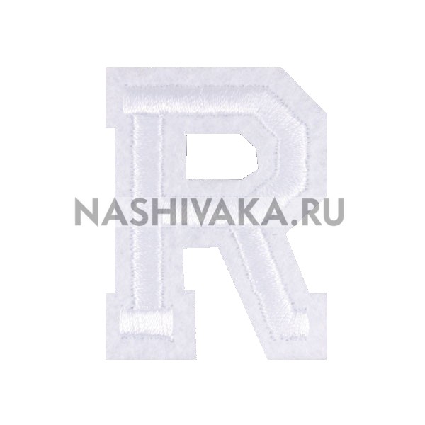 Нашивка Буква "R" (200344), 50х40мм
