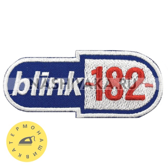 Нашивка Blink 182 (201126), 38х86мм