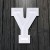 Нашивка Буква "Y" (200351), 50х40мм