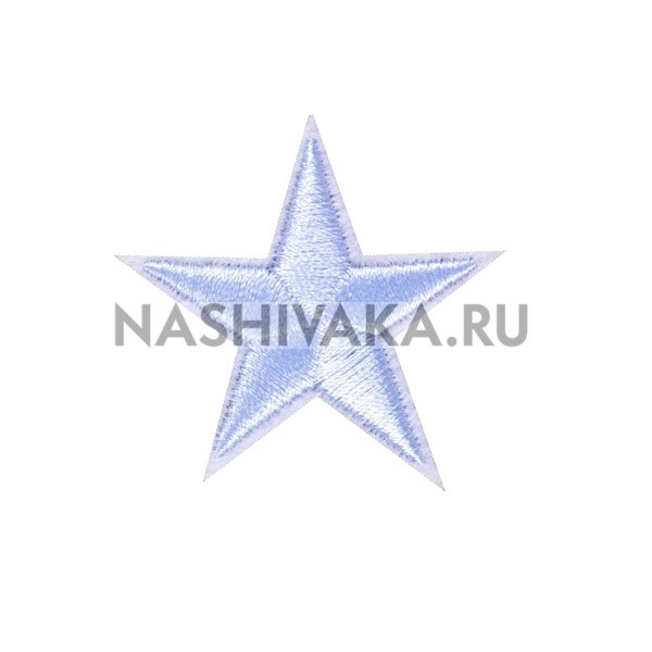 Нашивка Звезда голубая (200164), 42х42мм