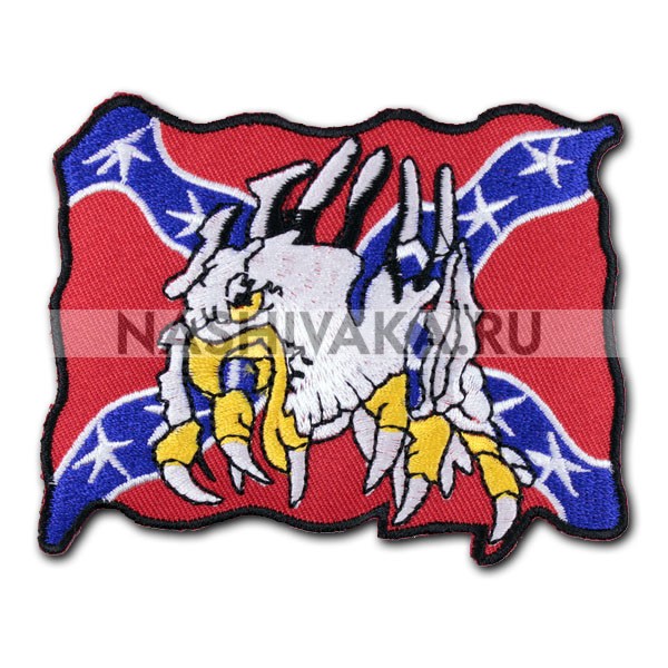 Нашивка Орел на флаге конфедерации (200267), 70х90мм