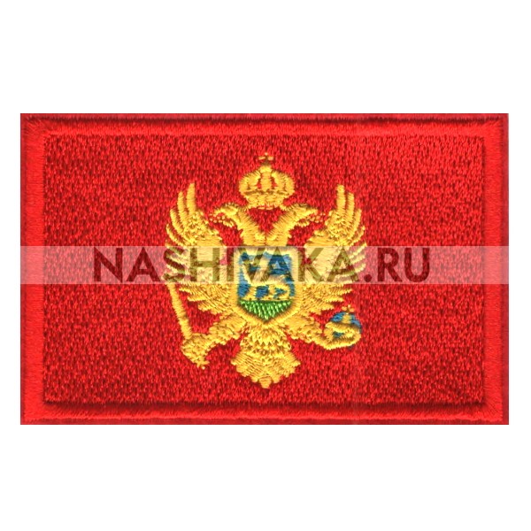 Нашивка Флаг Черногории (201601), 50х80мм