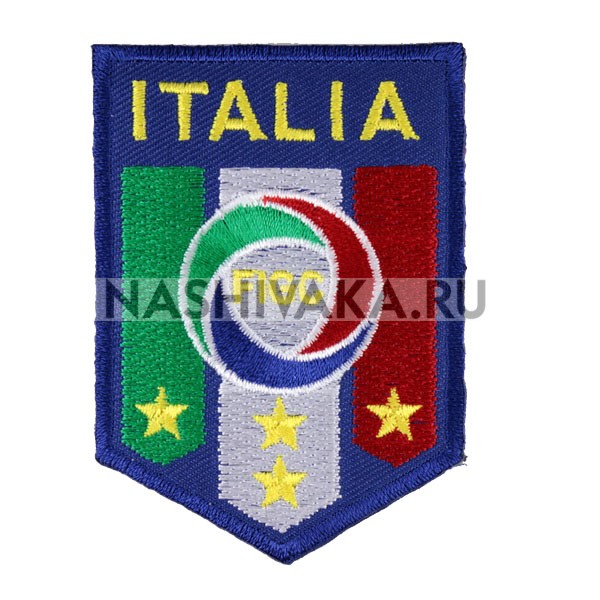 Нашивка FIGC Italia (200381), 80х55мм