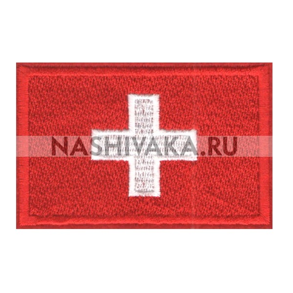 Нашивка Флаг Швейцарии (200382), 50х80мм