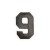 Нашивка Цифра "9" (200186), 50х35мм