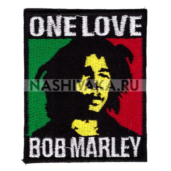 Нашивка Bob Marley (201427), 68х54мм